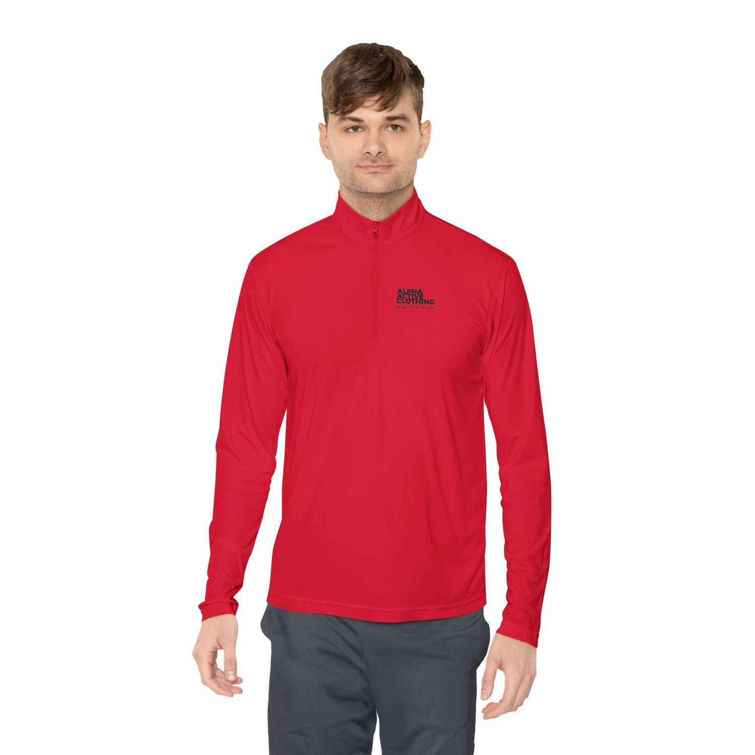 Alpha Active Quarter-Zip Pullover – Clean, Comfortable, Built to Move